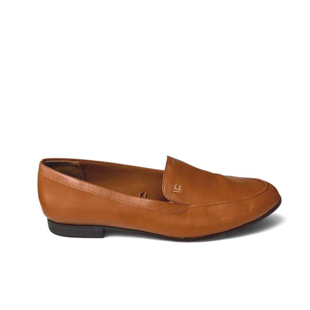 Liz Claiborne Zaria Cognac Brown Loafers Classic Size 8.5